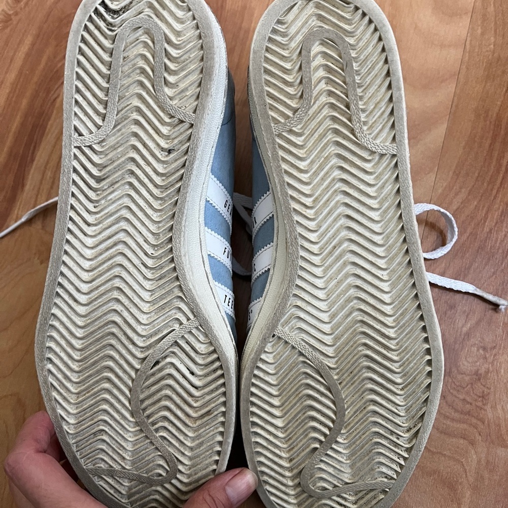 EUC Adidas X Human Made Campus Men's Sneakers in Light Blue & White sz 9 - Picture 5 of 6